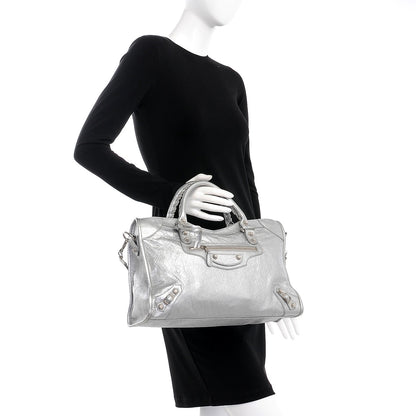 Balenciaga Agneau Giant 12 Silver Hardware City Gris Aluminum 3 of 10