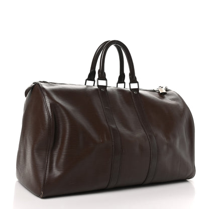Louis Vuitton Epi Keepall 45 Moka 2 of 11