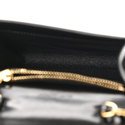 Saint Laurent Calfskin Monogram Chain Card Case Black 5 of 8