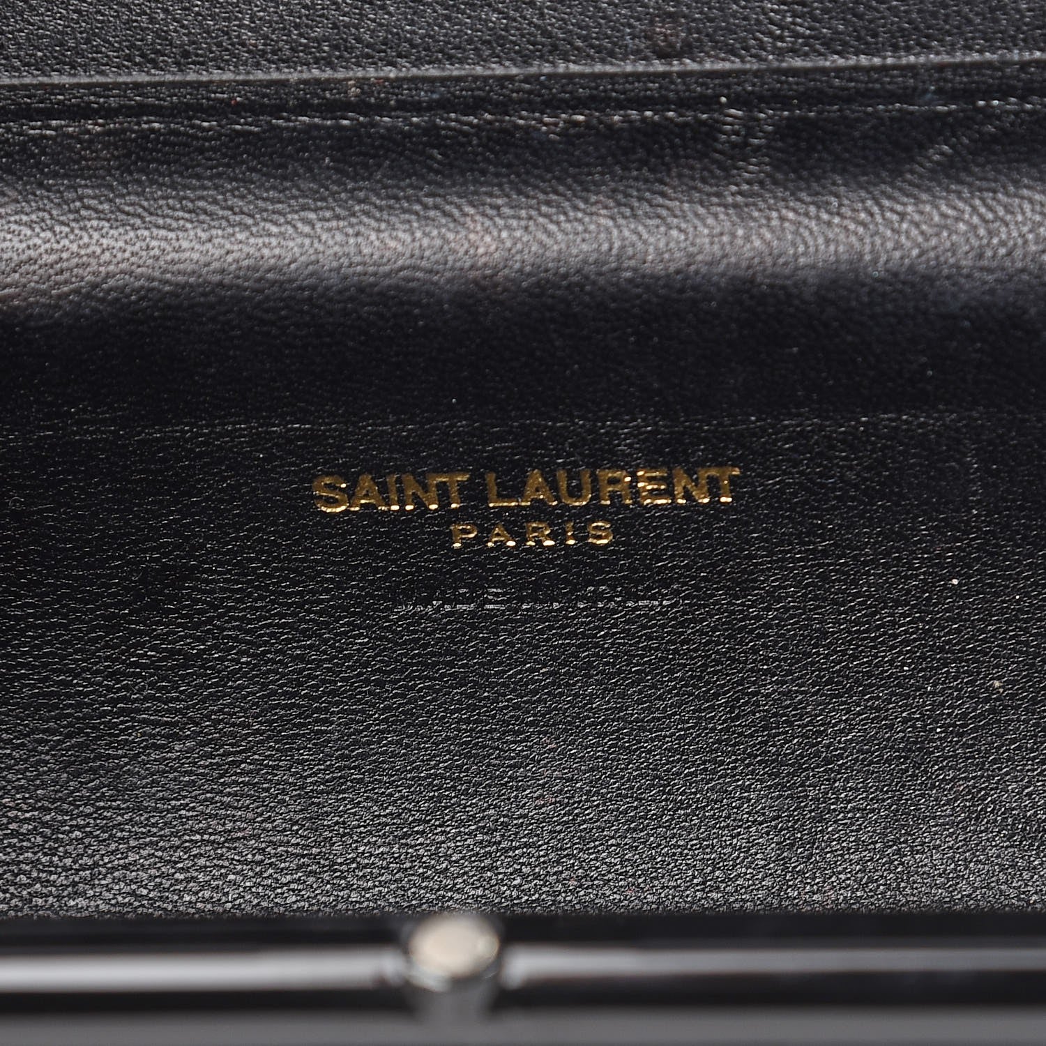 Saint Laurent Ribbed Plexiglass Lambskin Fringe Monogram Opium Box Bag Black 7 of 9