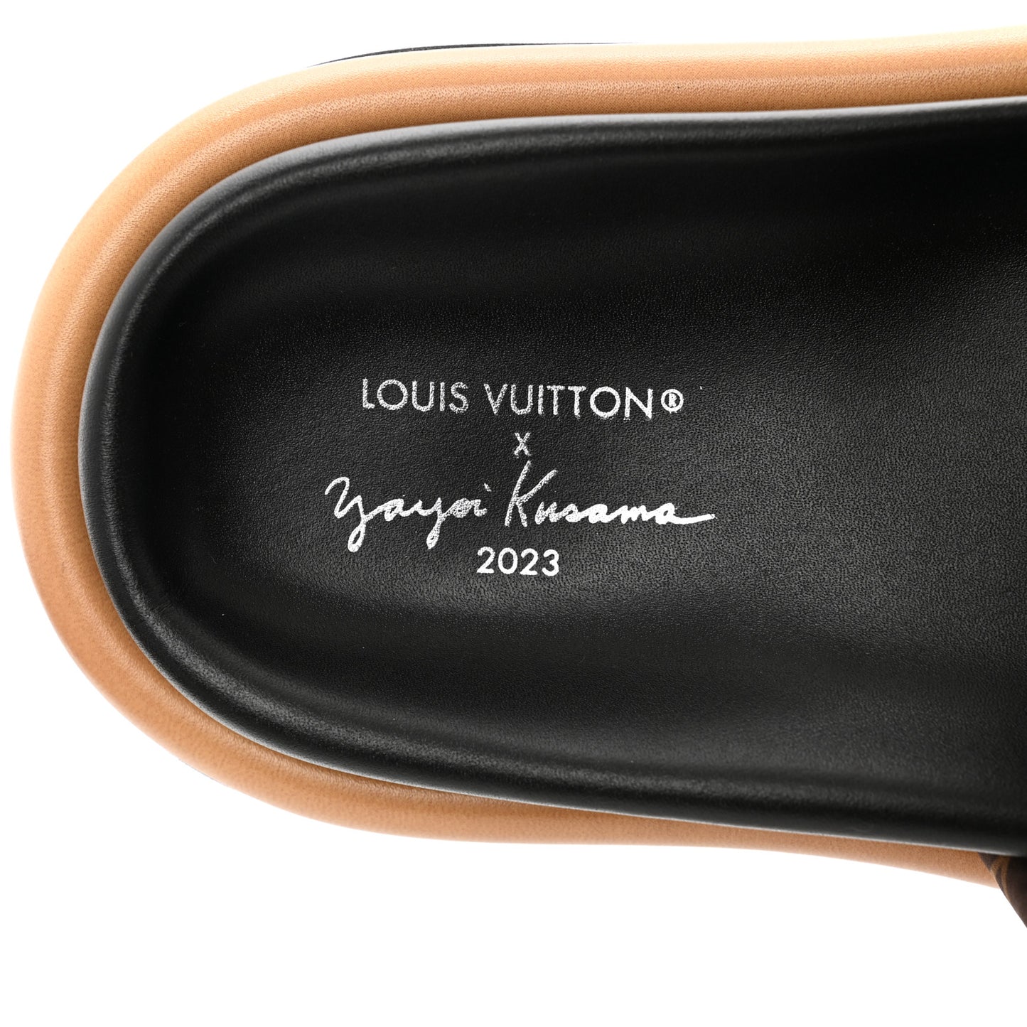 LV X YK Nylon Monogram Pumpkins Pool Pillow Comfort Mule 37 Multicolor
