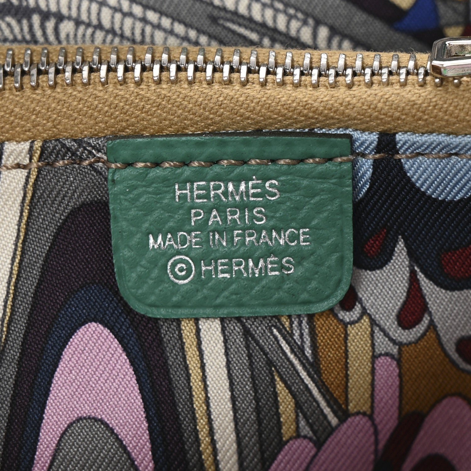 Hermes Epsom Silk'In Compact Wallet Vert Jade 6 of 8