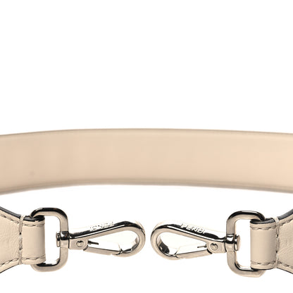 Fendi Vitello Dolce Plexiglass Bi-Color Studded Strap You White Black Multicolor 3 of 5