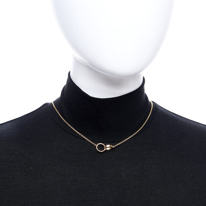 Cartier 18K Yellow Gold Interlocking LOVE Necklace 2 of 6