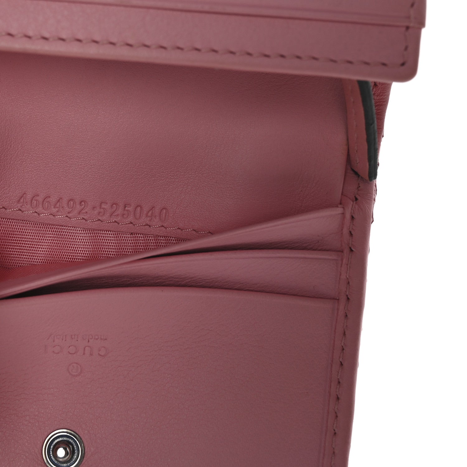 Gucci Snakeskin GG Marmont Card Case Wallet Perfect Pink 7 of 8