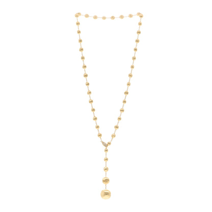 Marco Bicego 18K Yellow Gold Diamond Africa Small Bead Y Necklace 3 of 5