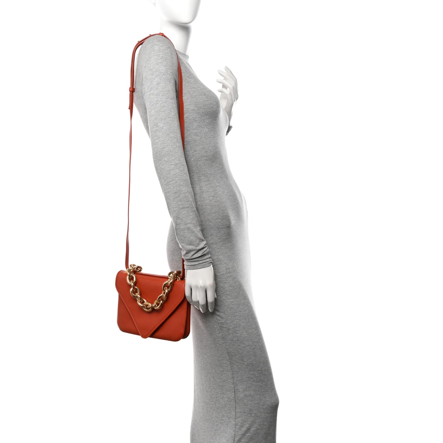 Calfskin Mount Envelope Bag Maple