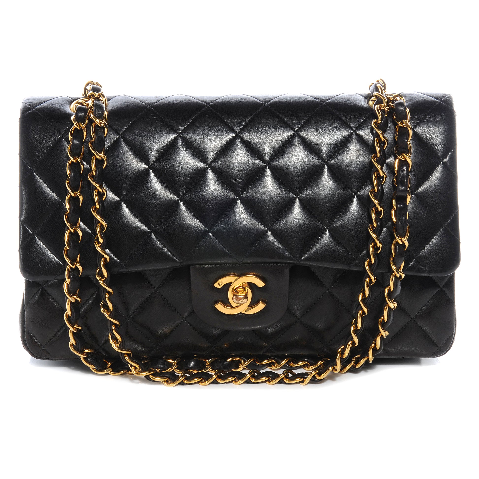 Chanel Lambskin Medium Double Flap Black 1 of 7