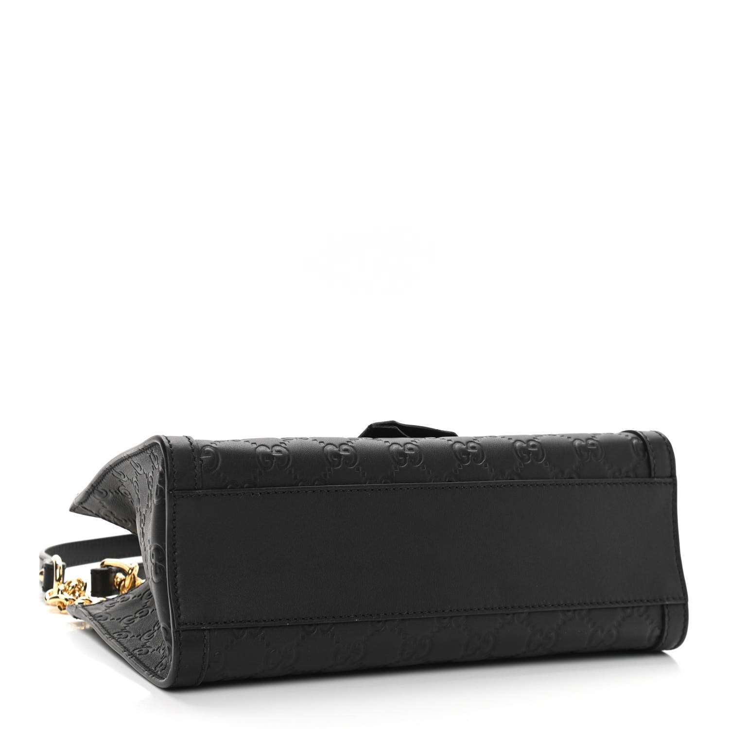Gucci Guccissima Small Padlock Tote Black 4 of 11