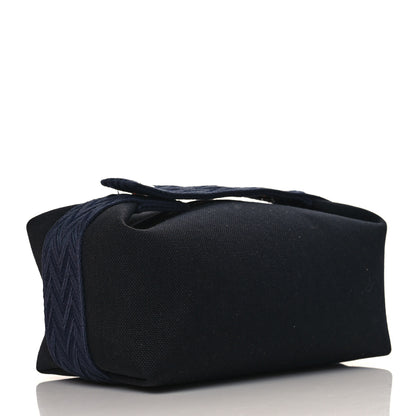 Hermes Canvas Small Bride-A-Brac Pouch Black Bleu Nuit 4 of 10