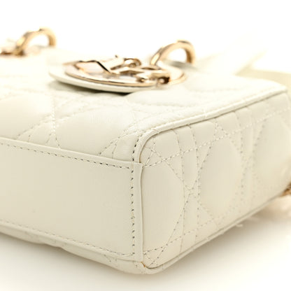 Christian Dior Lambskin Cannage Small Lady D-Joy Latte 29 of 31