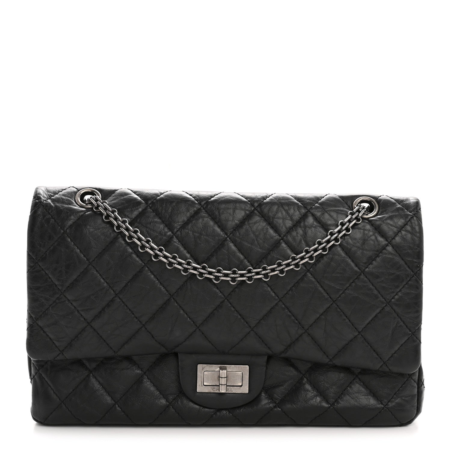 Chanel Aged Calfskin Quilted 2.55 Reissue 227 Flap Black 1 of 13