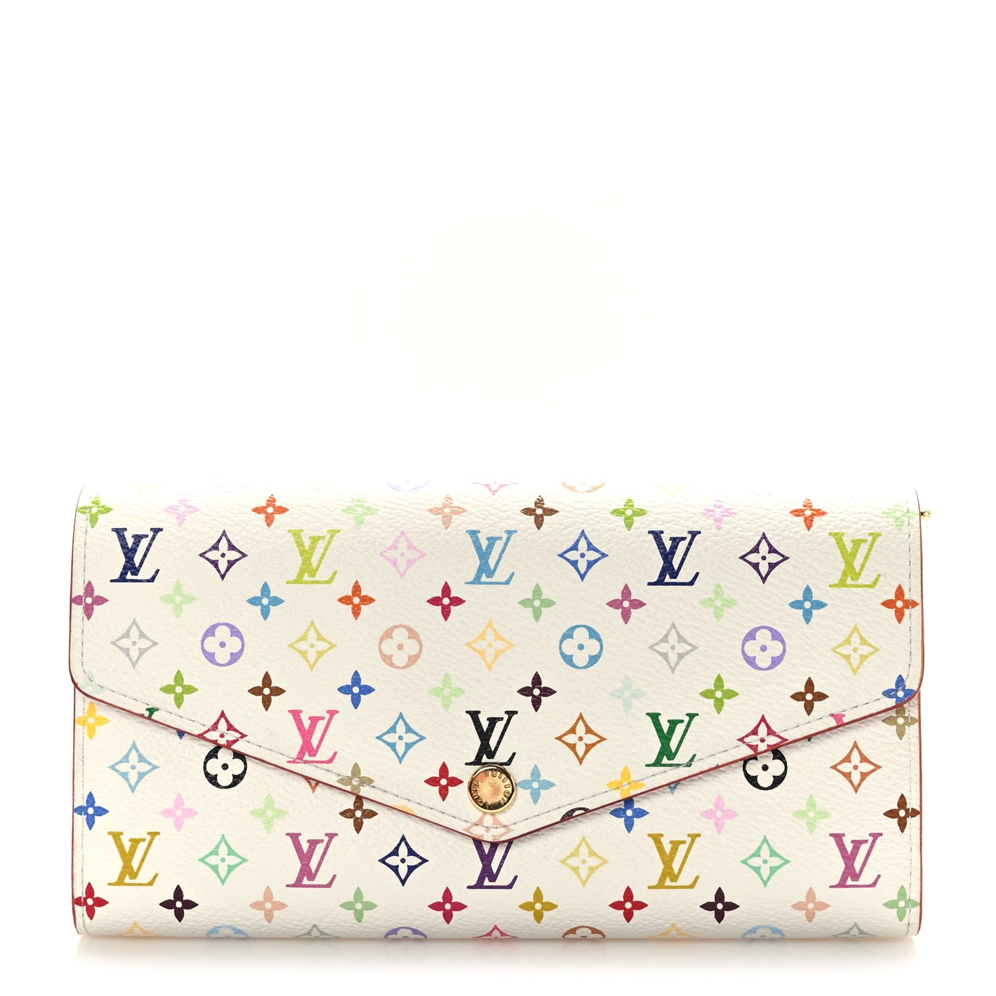Monogram Multicolor Sarah Wallet NM White Litchi