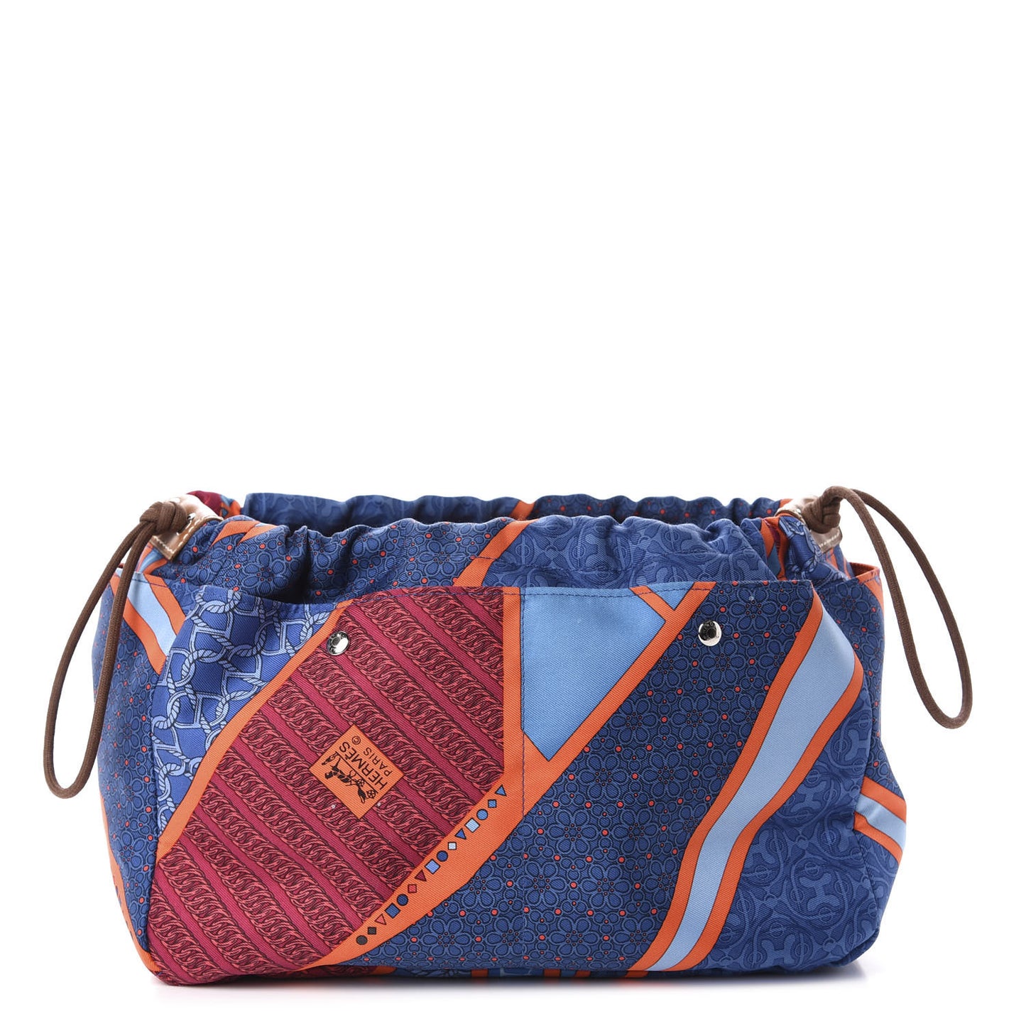 Silk Carre en Cravates Fourbi 20 PM Pouch Bleu Saphir