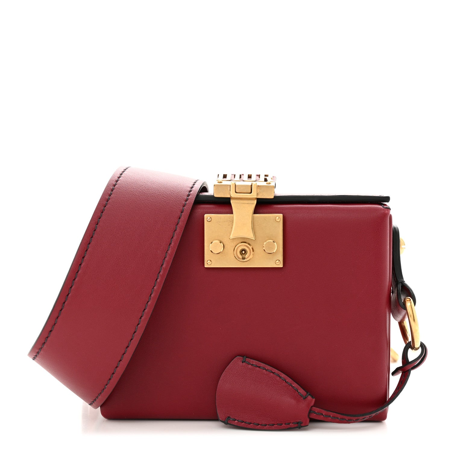 Christian Dior Lambskin Dioraddict Lockbox Red 1 of 11