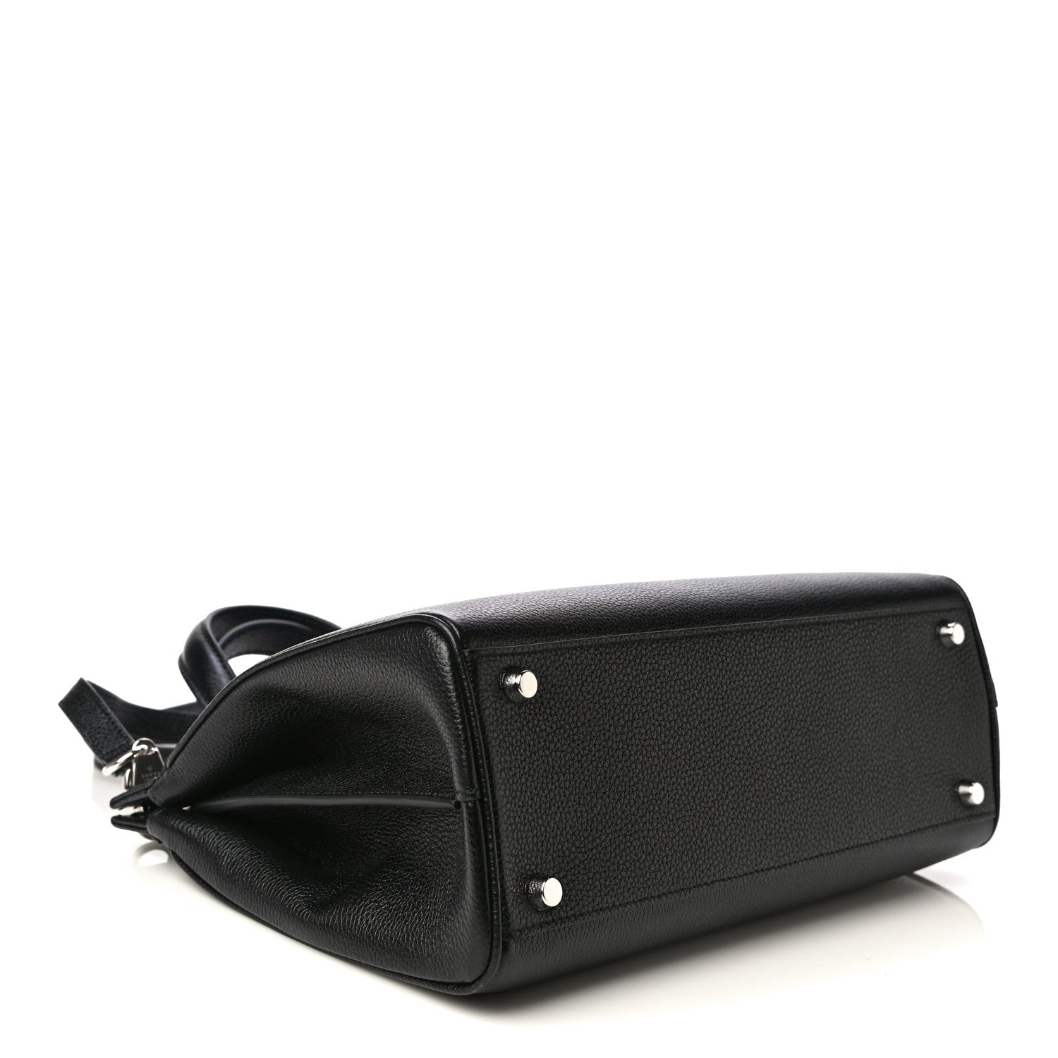 Gucci Grainy Calfskin Small Zumi Top Handle Bag Black 4 of 11