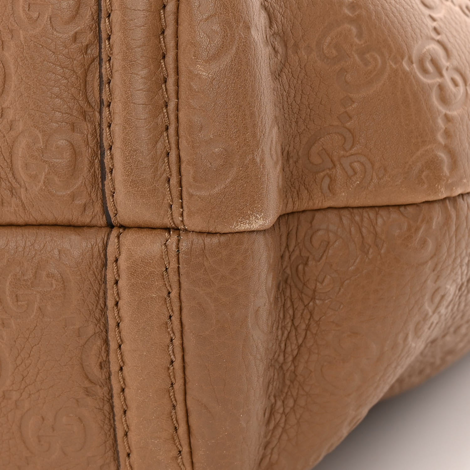 Gucci Guccissima Medium Techno Horsebit Hobo Taupe 11 of 17