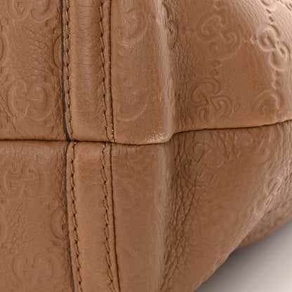 Gucci Guccissima Medium Techno Horsebit Hobo Taupe 11 of 17
