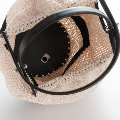 Chanel Crochet Knitting Bag Beige 5 of 7