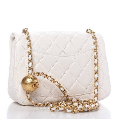 Chanel Lambskin Quilted Mini Pearl Crush Flap White 3 of 9