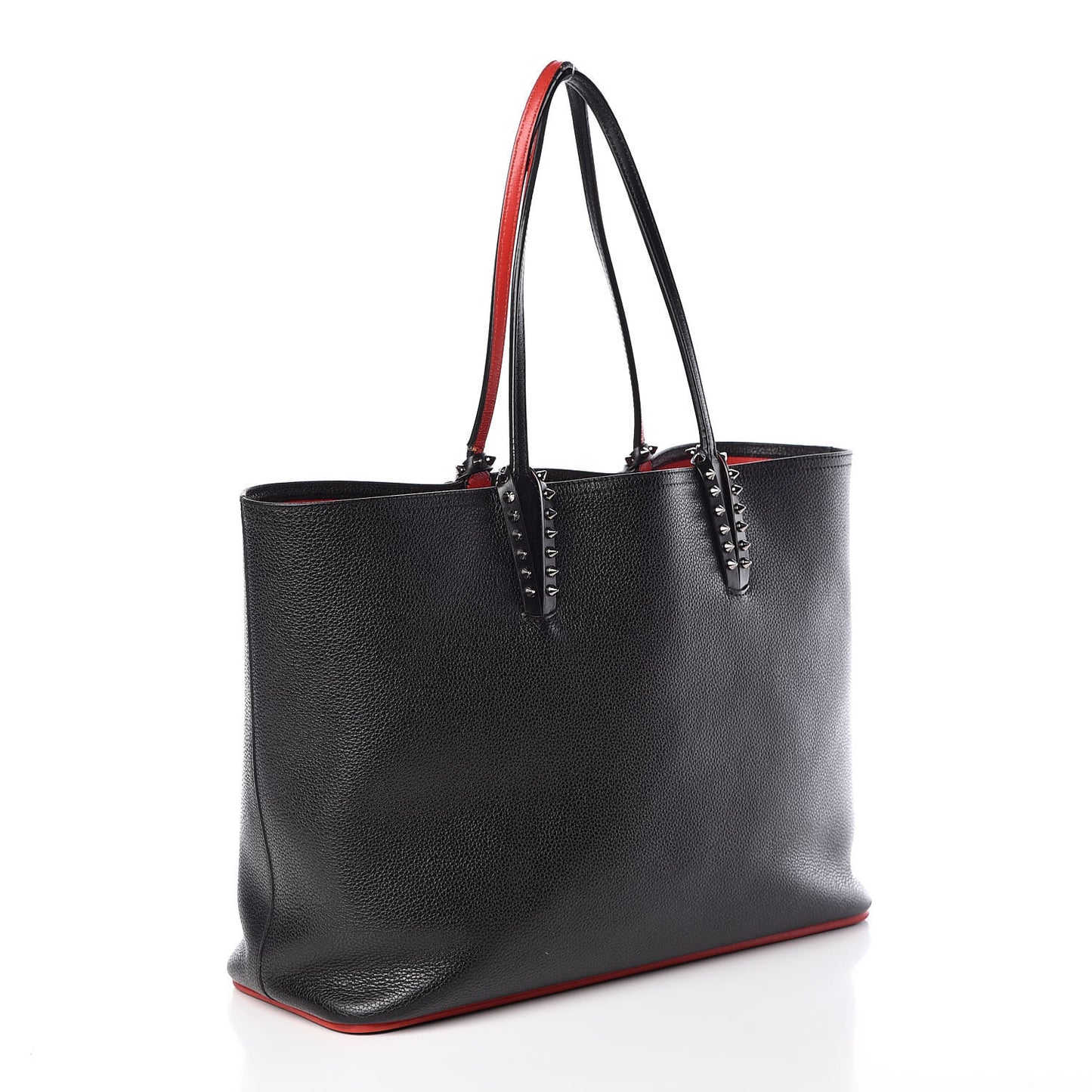 Calfskin Spikes East West Cabata Tote Black