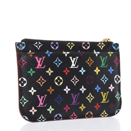 Louis Vuitton Monogram Multicolor Key Pouch Black Grenade 3 of 8