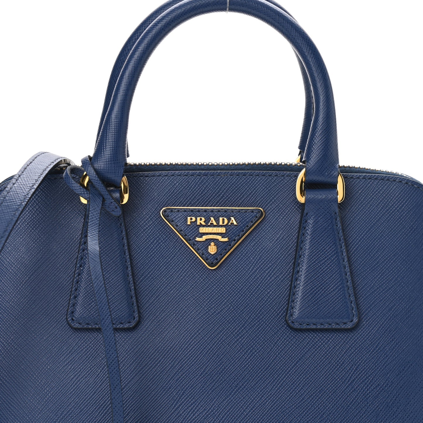 Saffiano Lux Small Promenade Tote Bluette
