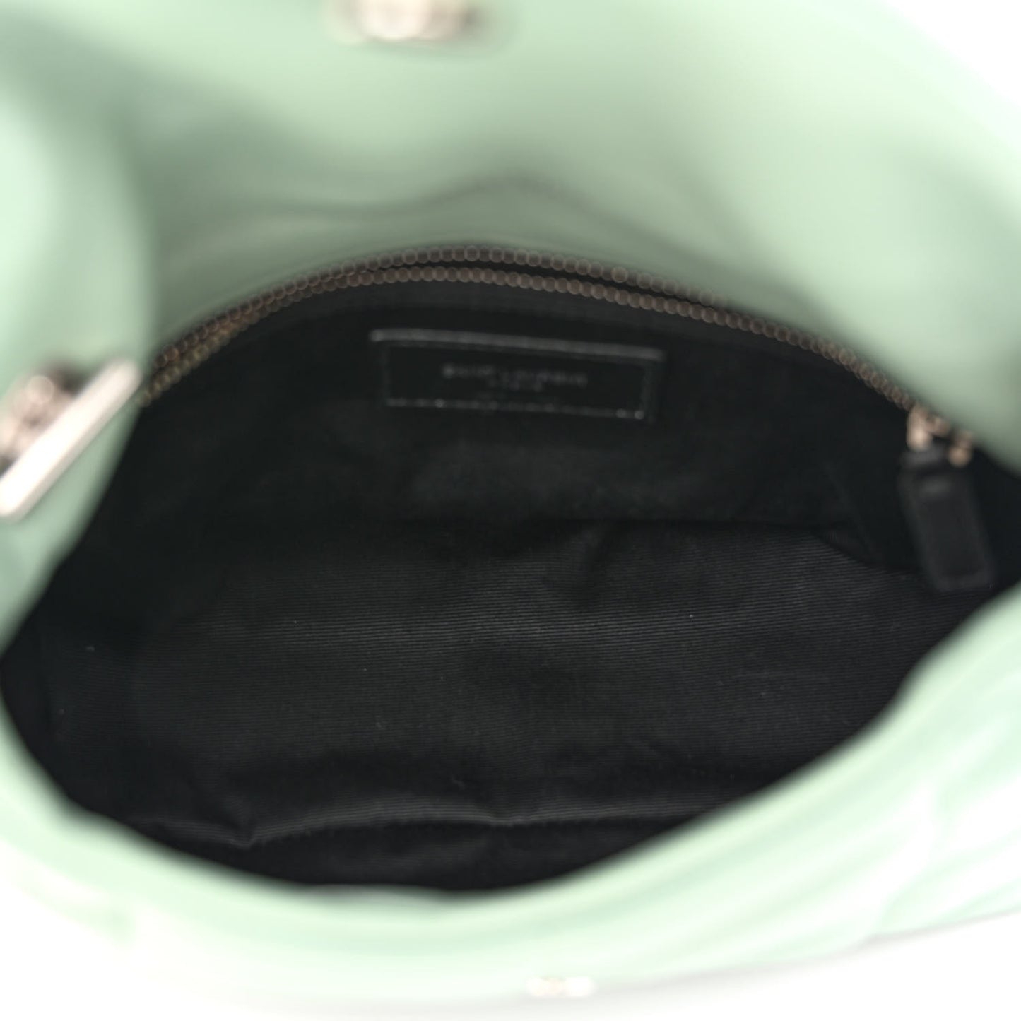 Lambskin Quilted Toy Loulou Puffer Monogram Chain Satchel Mint