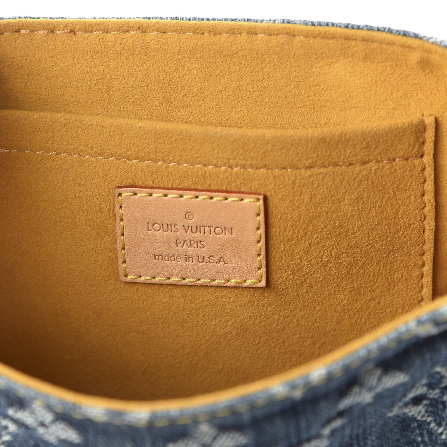 Louis Vuitton Monogram Denim Mini Pleaty Blue 5 of 9