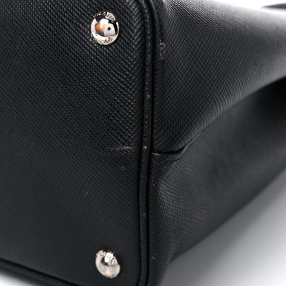 Prada Saffiano Cuir Medium Double Handle Tote Black 12 of 25