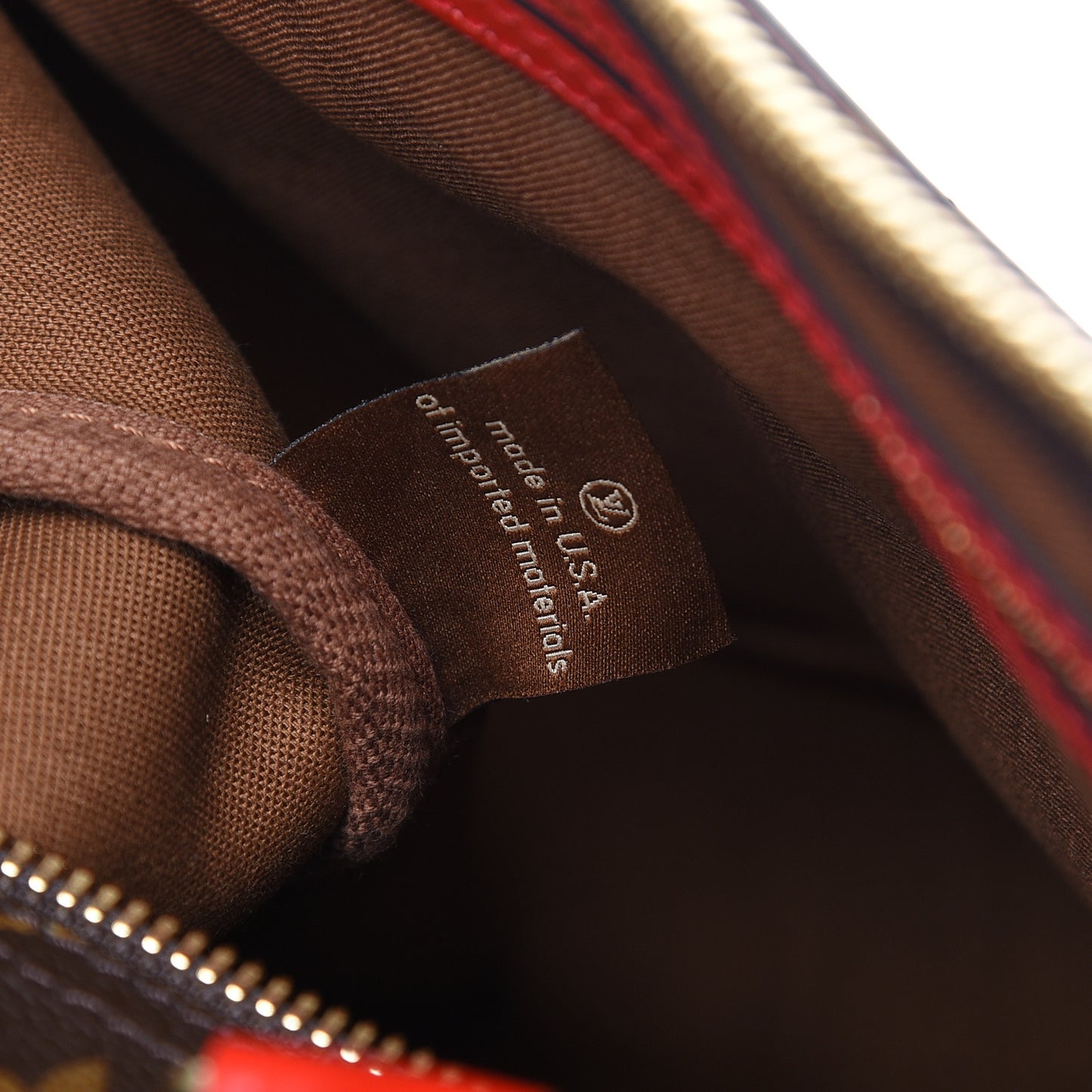 Calfskin Monogram Keepall Bandouliere 50 Coquelicot