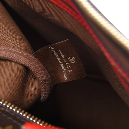 Louis Vuitton Calfskin Monogram Keepall Bandouliere 50 Coquelicot 6 of 10