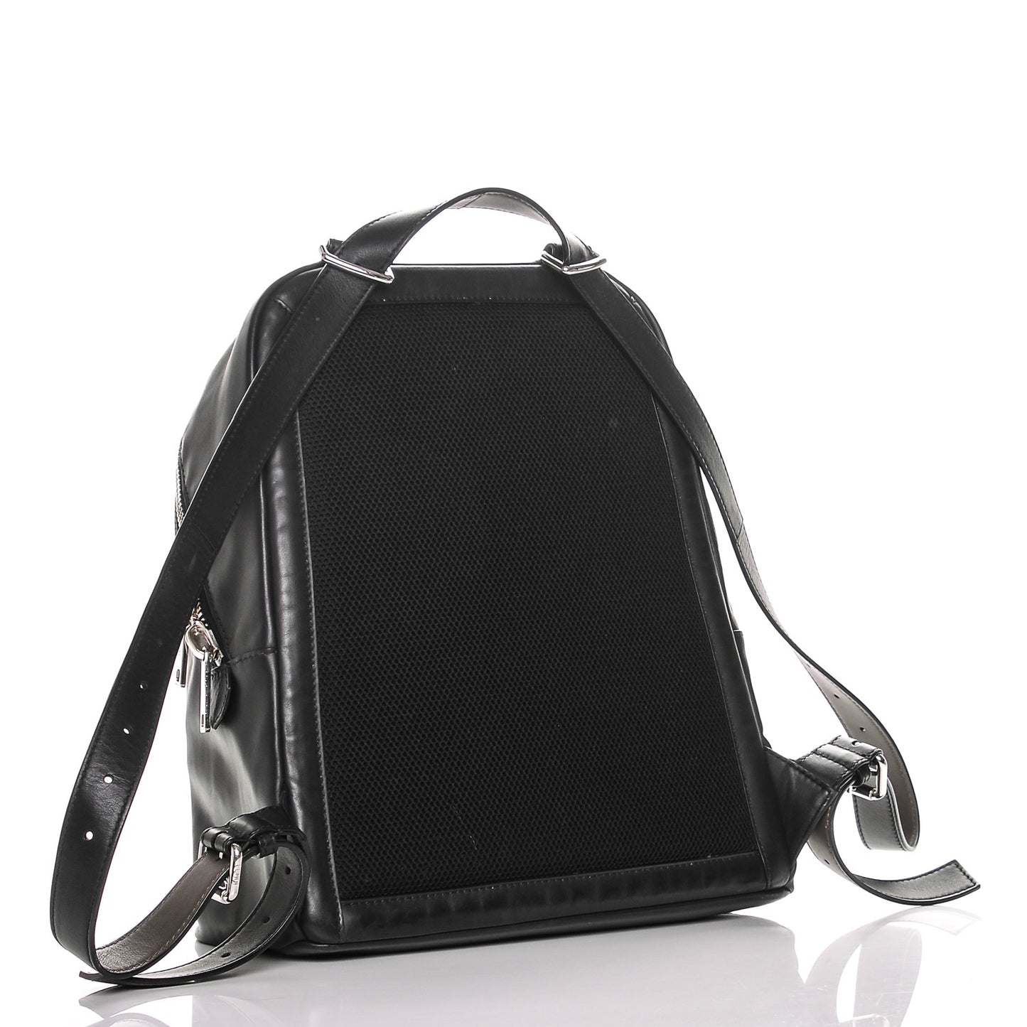 Calfskin Faces Backpack Black