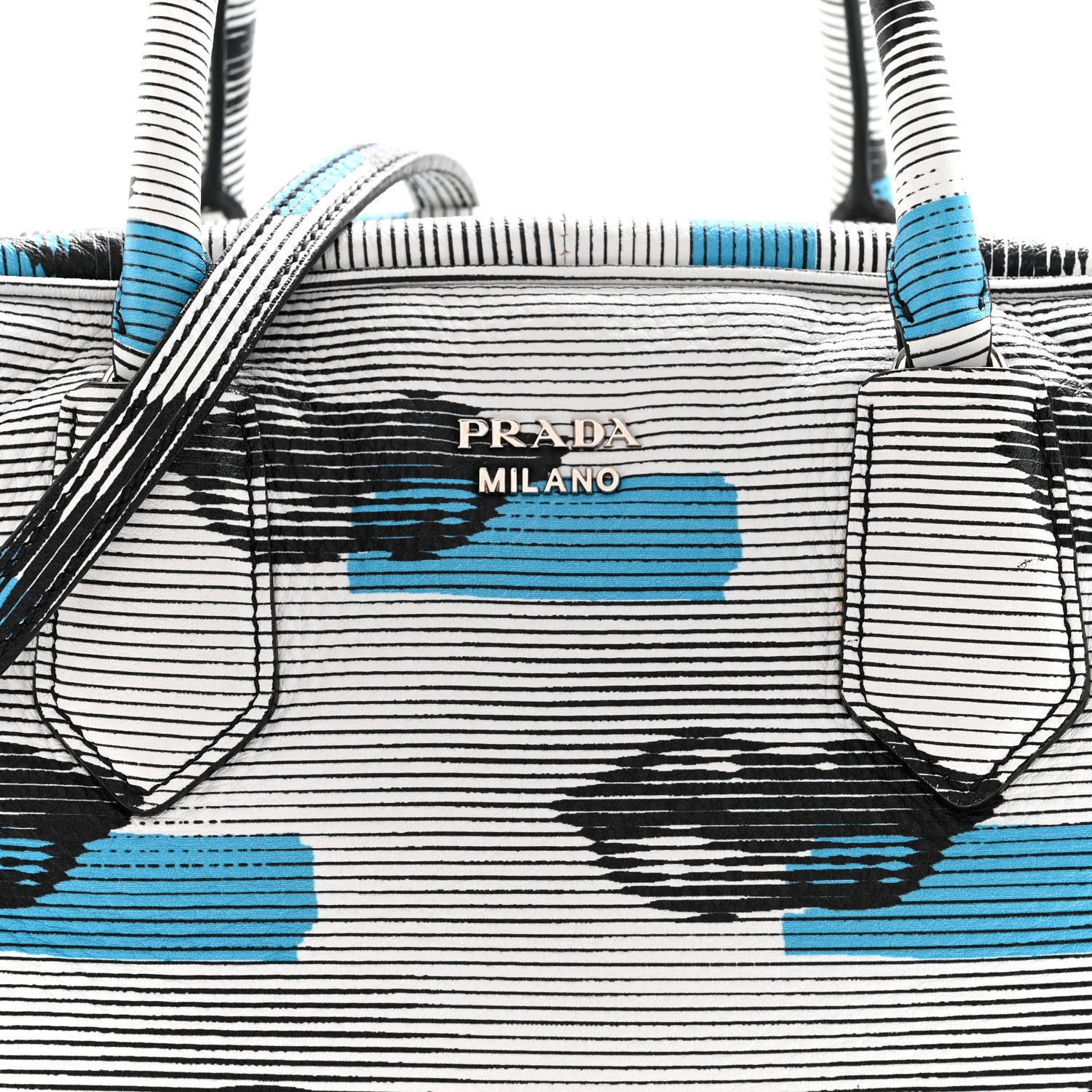 Prada Vitello Daino Lips Inside Bag Bianco 10 of 16