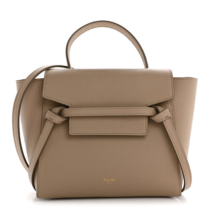 Celine Grained Calfskin Nano Belt Bag Light Taupe 1 of 12