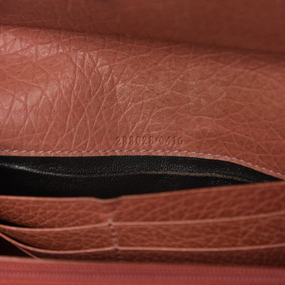 Gucci Monogram Continental Flap Wallet Coral 6 of 10