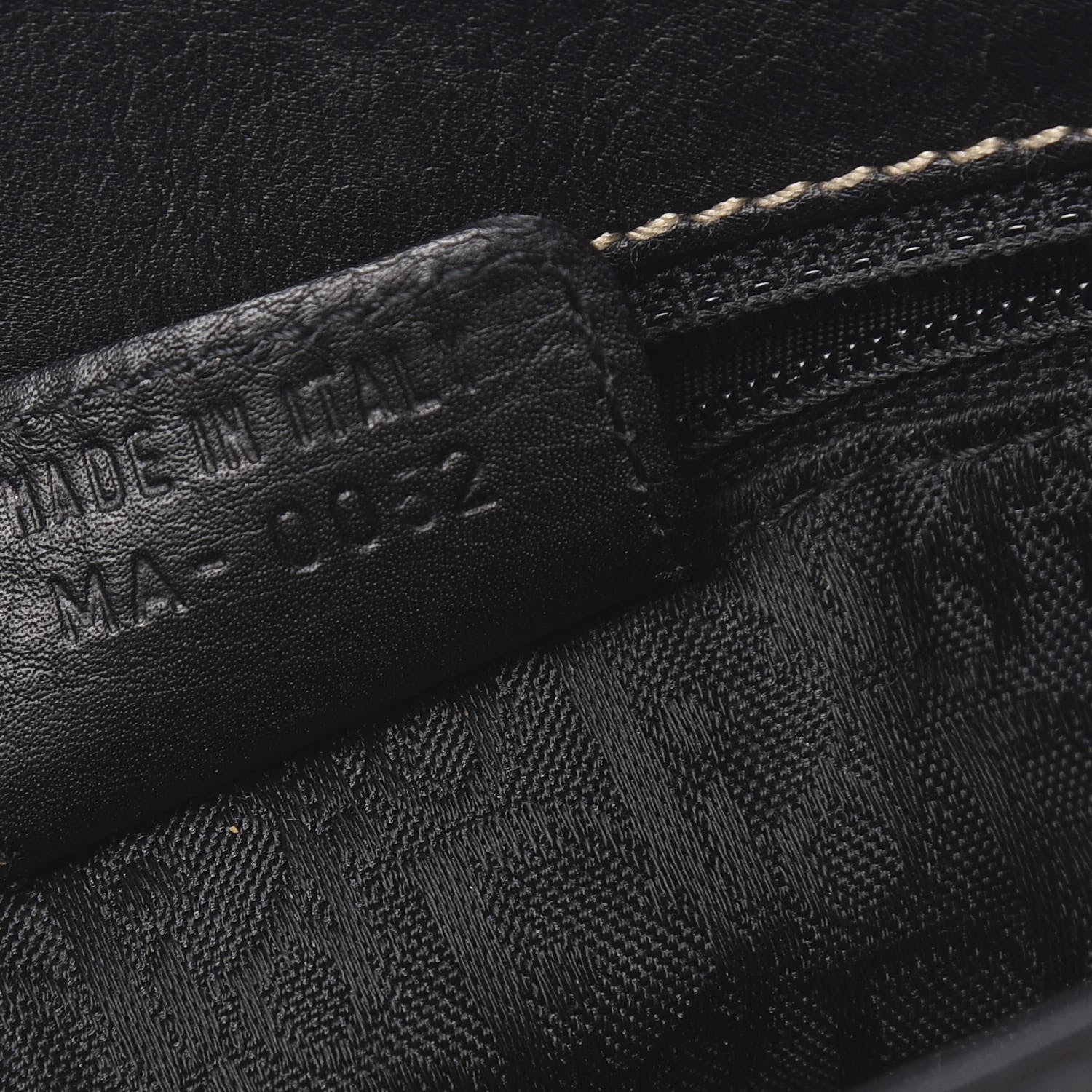 Christian Dior Grained Calfskin Double Saddle Bag Black 6 of 11