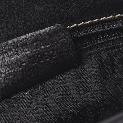 Christian Dior Grained Calfskin Double Saddle Bag Black 6 of 11