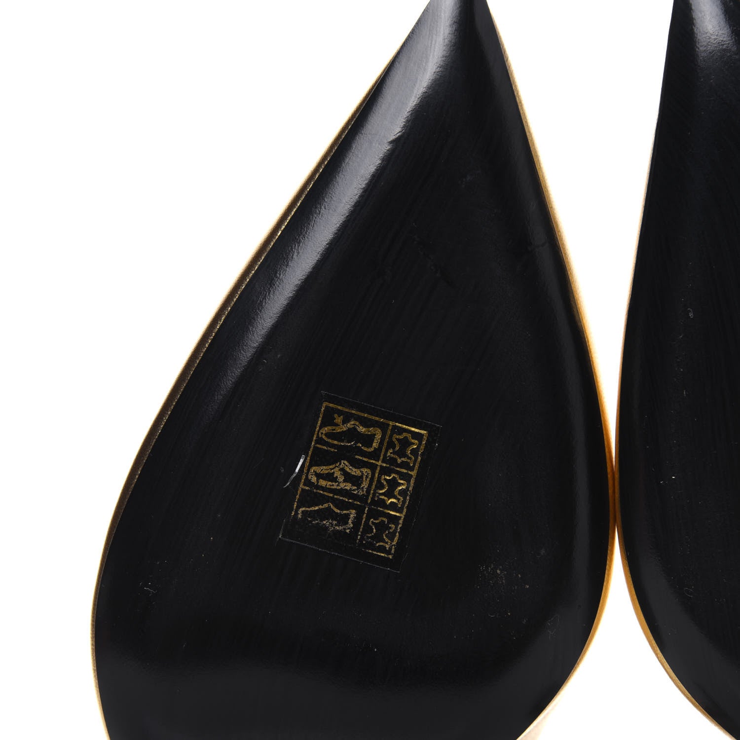 Saint Laurent Calfskin Opyum 100 Pumps 39 Gold 11 of 15