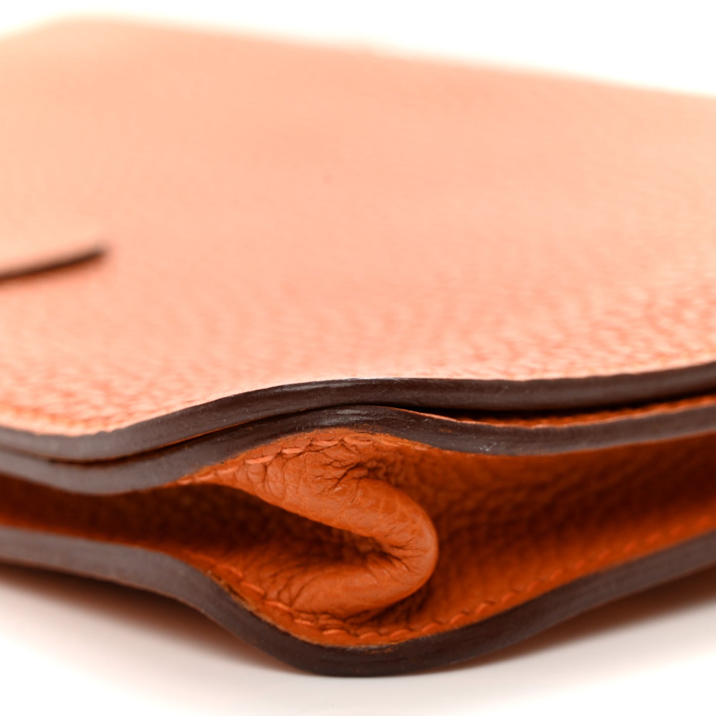Togo Dogon Wallet Waist Pouch Orange