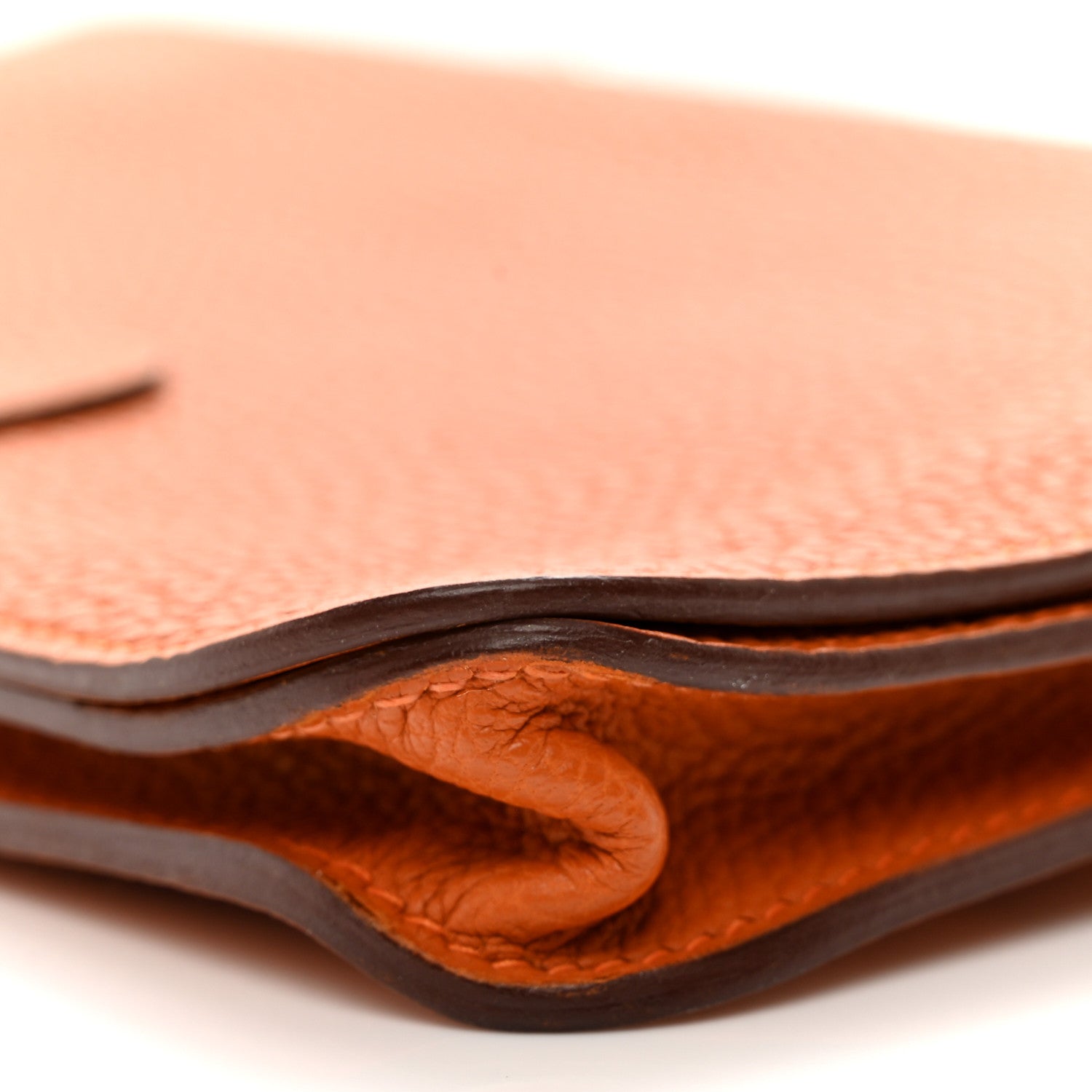 Hermes Togo Dogon Wallet Waist Pouch Orange 9 of 10