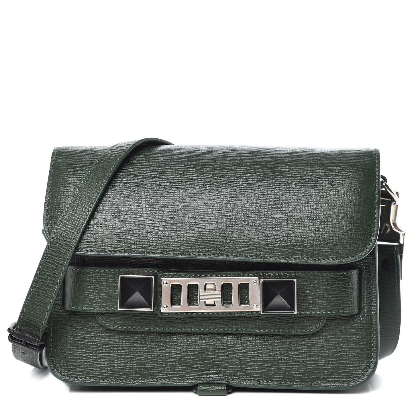 New Linosa Mini PS11 Classic Shoulder Bag Verde Bottiglia