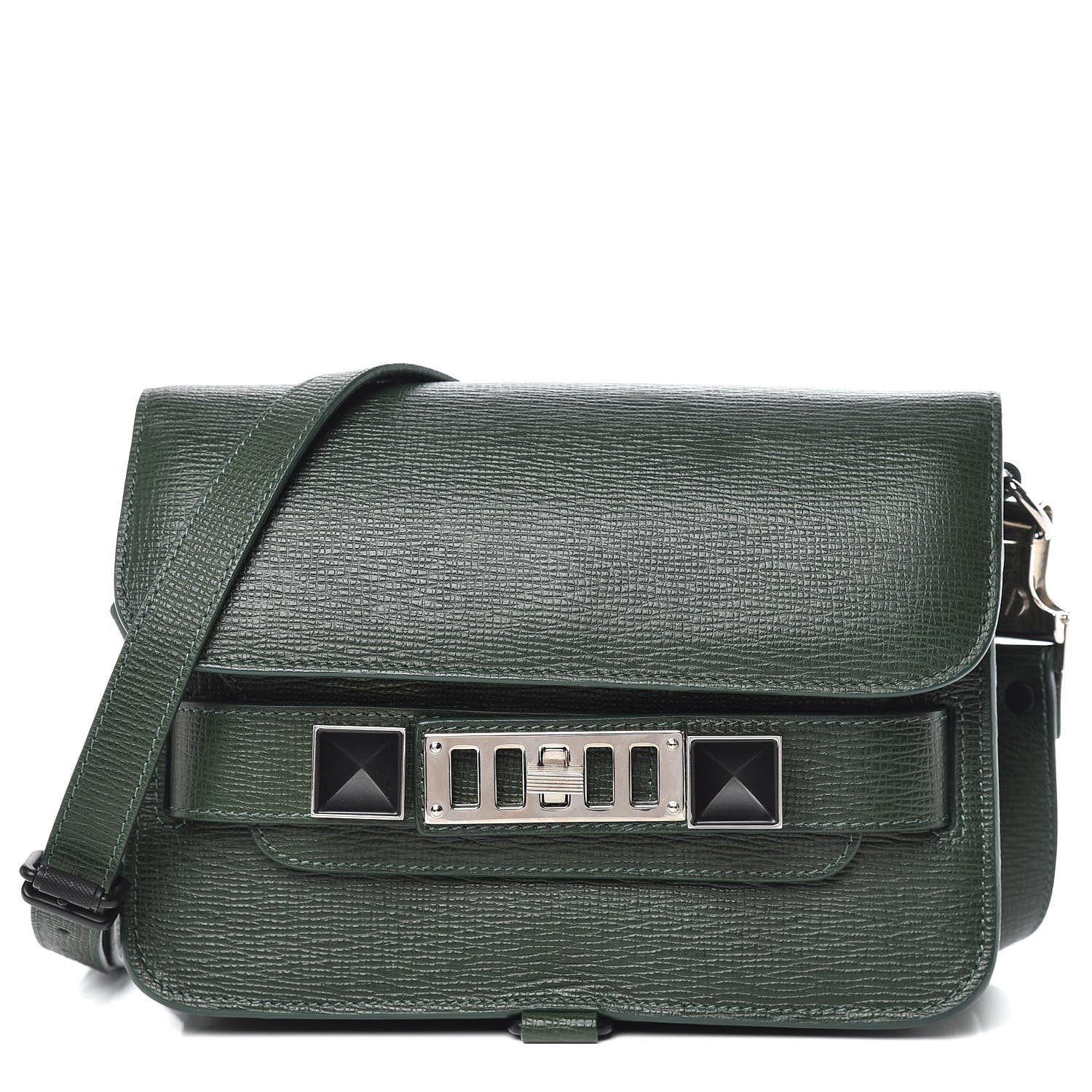 Proenza Schouler New Linosa Mini PS11 Classic Shoulder Bag Verde Bottiglia 1 of 11