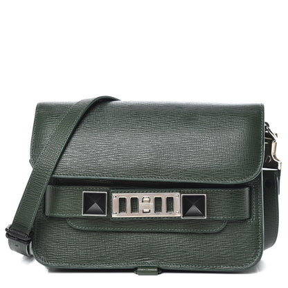 Proenza Schouler New Linosa Mini PS11 Classic Shoulder Bag Verde Bottiglia 1 of 11