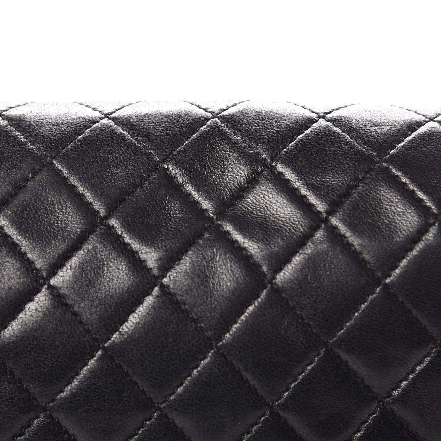 Lambskin Quilted Medium Boy Flap Black