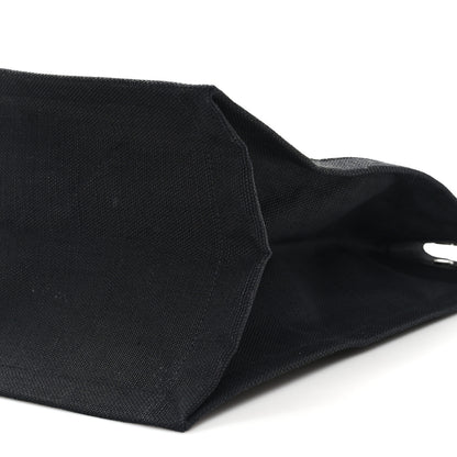 Saint Laurent Linen Calfskin Small Rive Gauche Tote Natural Black 10 of 11