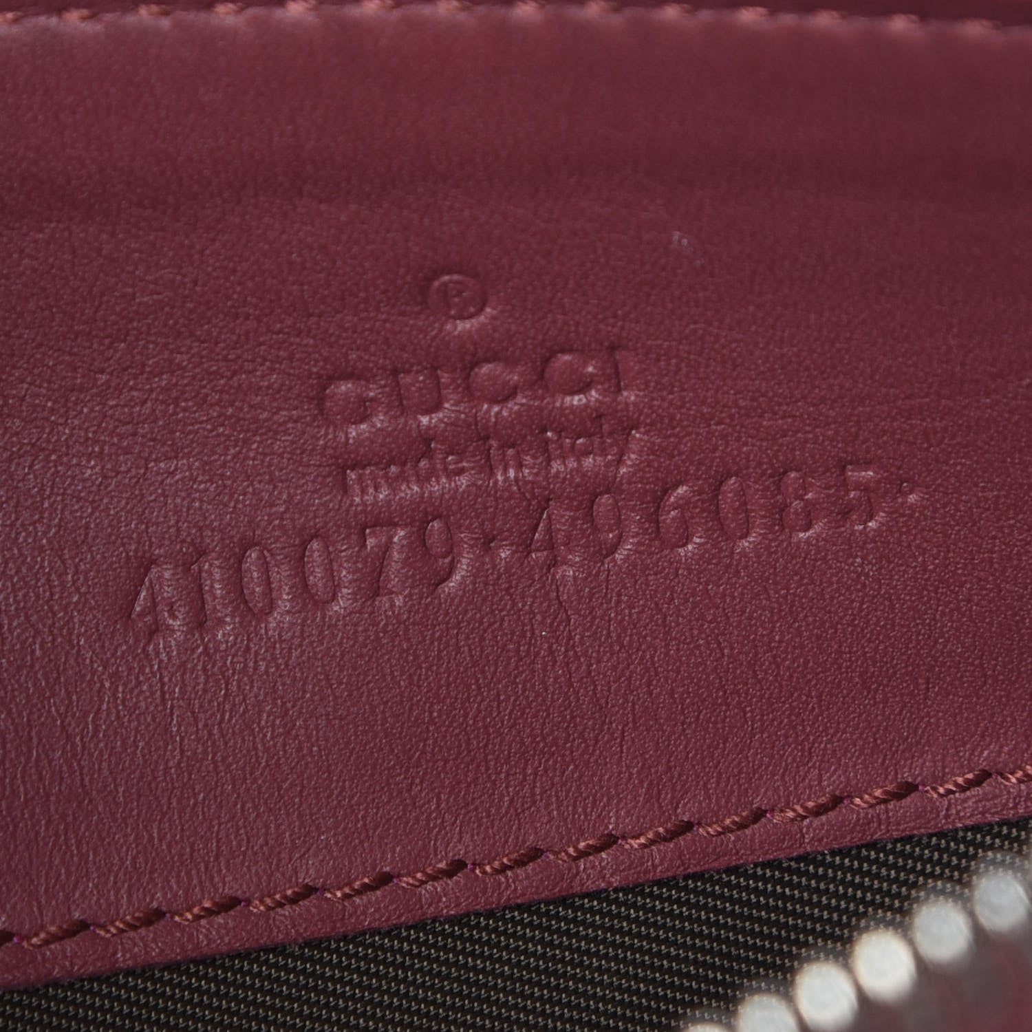 Gucci GG Supreme Monogram Blooms Small Zip Pouch Beige Multicolor Dry Rose 6 of 6