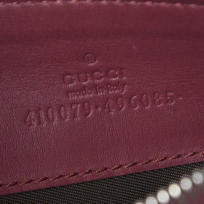 Gucci GG Supreme Monogram Blooms Small Zip Pouch Beige Multicolor Dry Rose 6 of 6