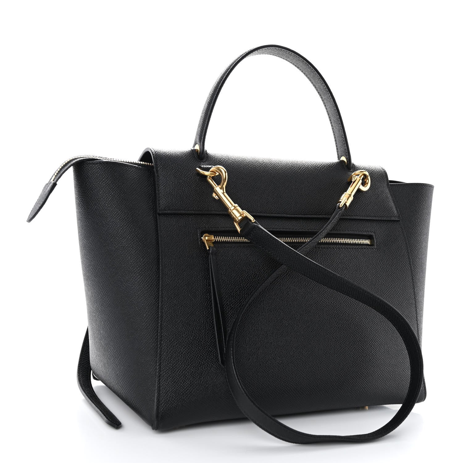 Celine Grained Calfskin Mini Belt Bag Black 3 of 10