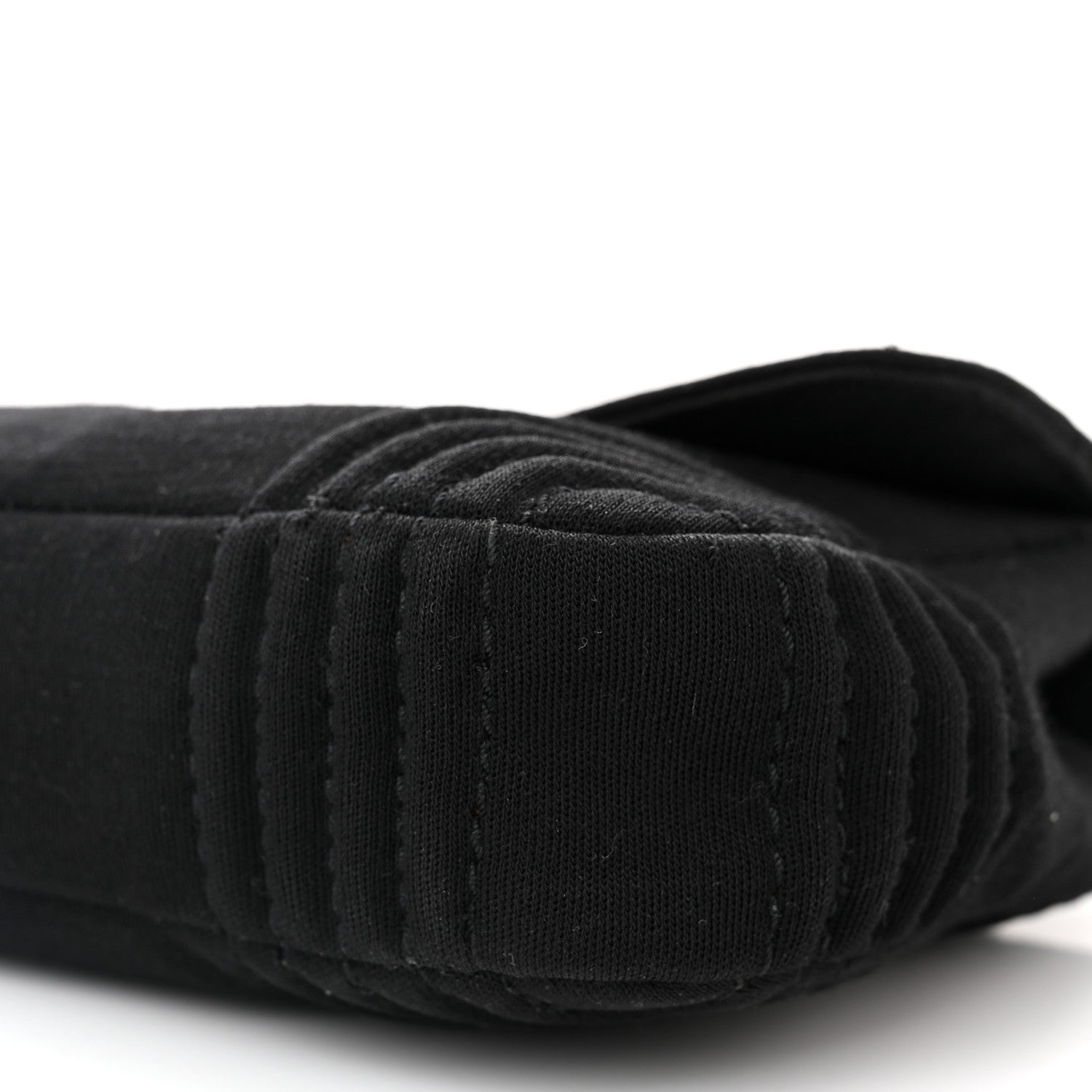 Chanel Jersey Quilted Single Flap Black 10 of 13